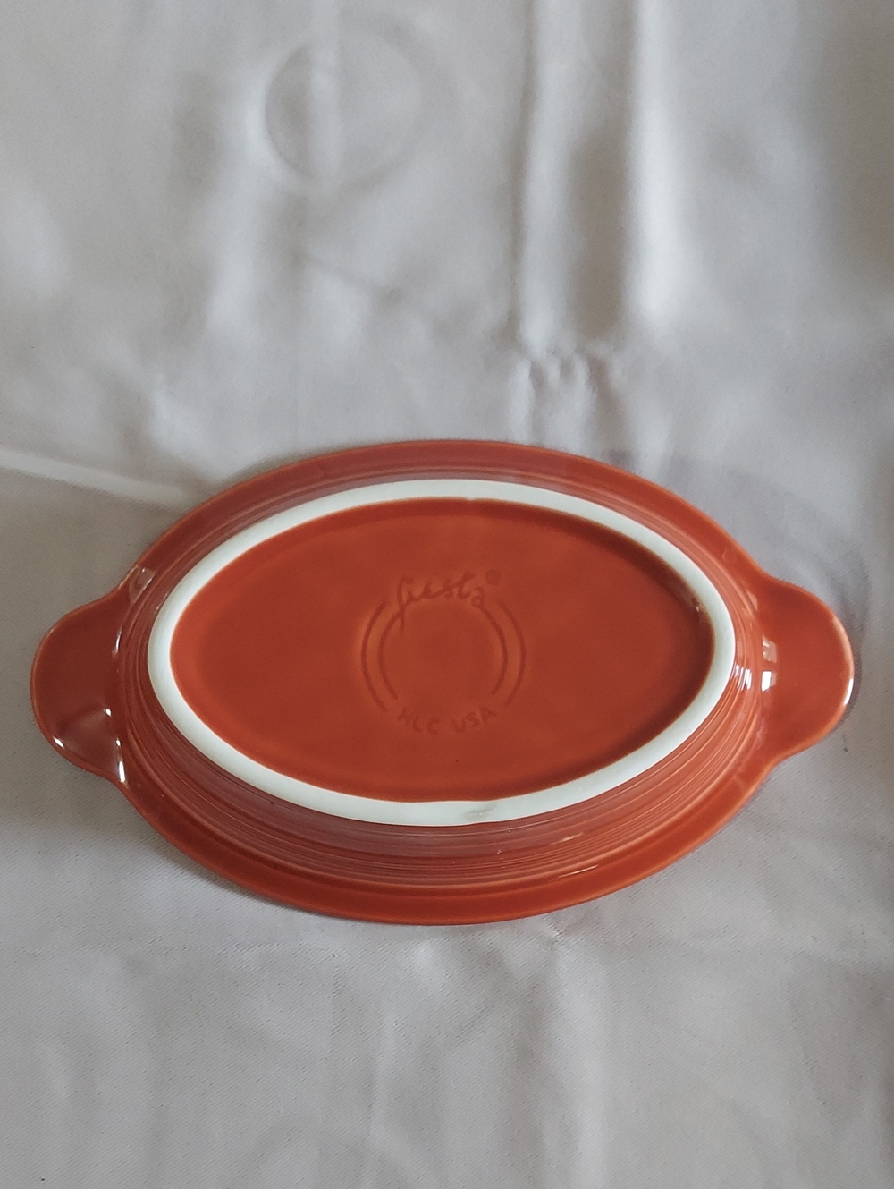 Fiesta 9 1/8 Inch Oval Individual Casserole 13 OZ Paprika - Picture 2 of 7